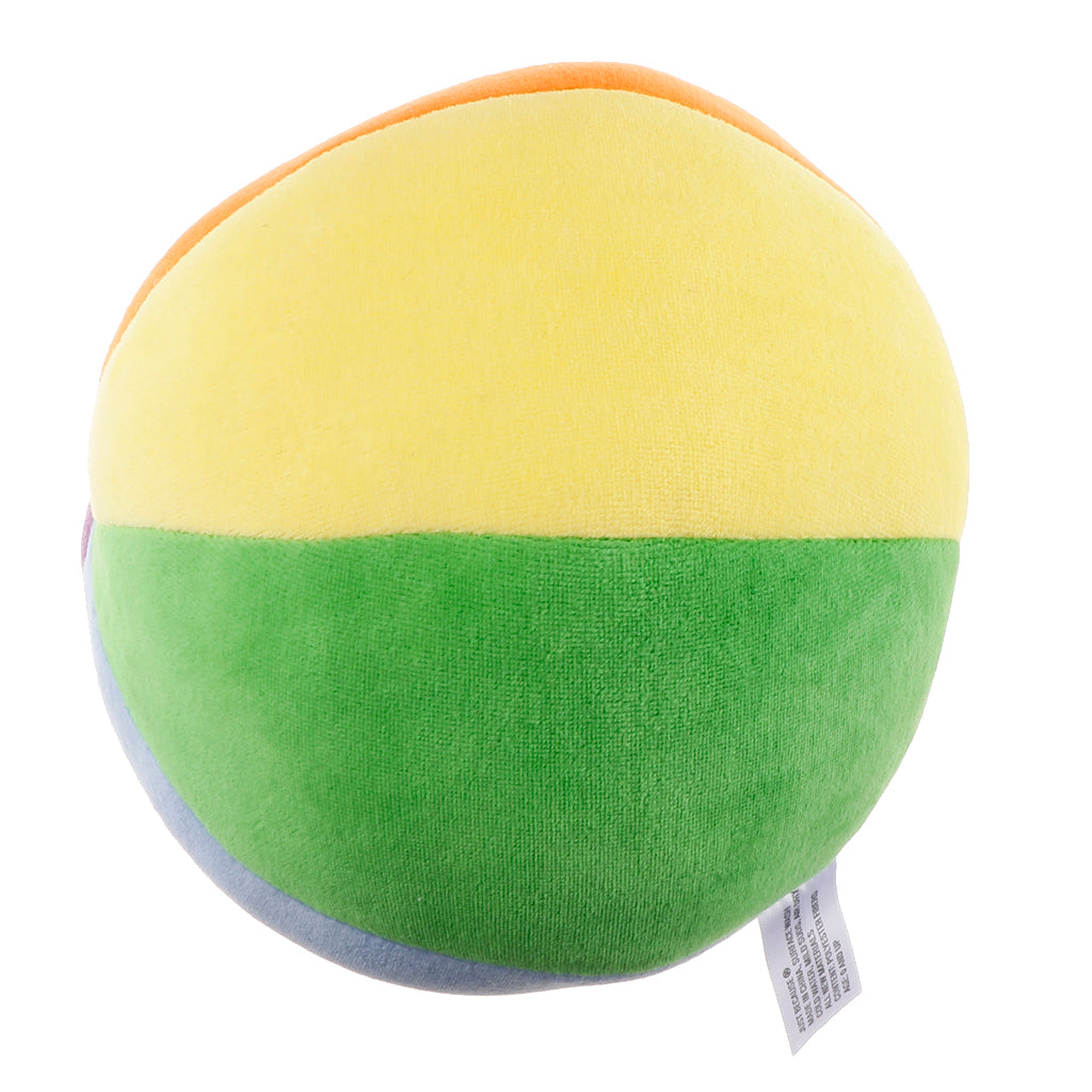 Baby Early Learning 6-color Plush Ball Play Activity Cognitive Toy 13cm