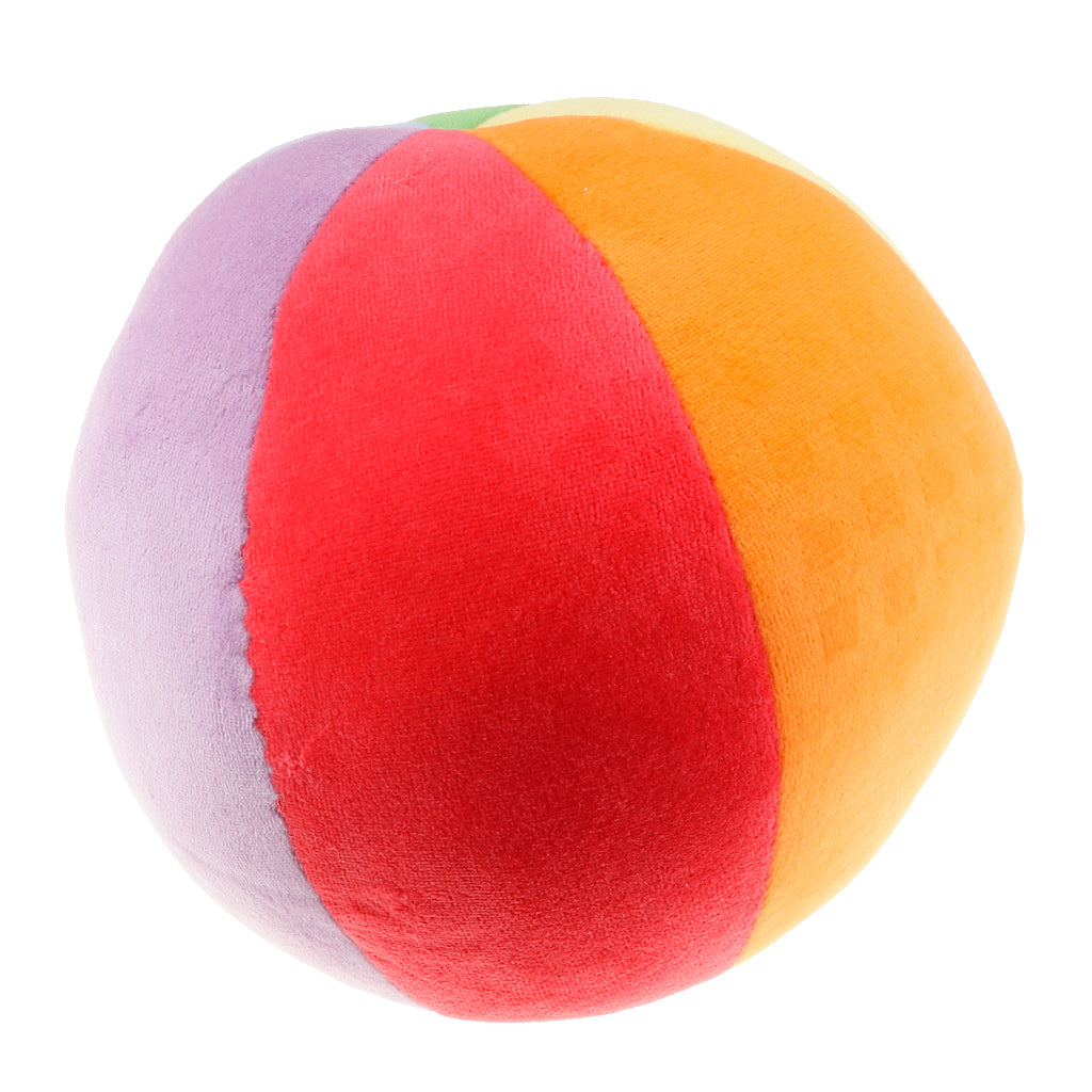 Baby Early Learning 6-color Plush Ball Play Activity Cognitive Toy 13cm