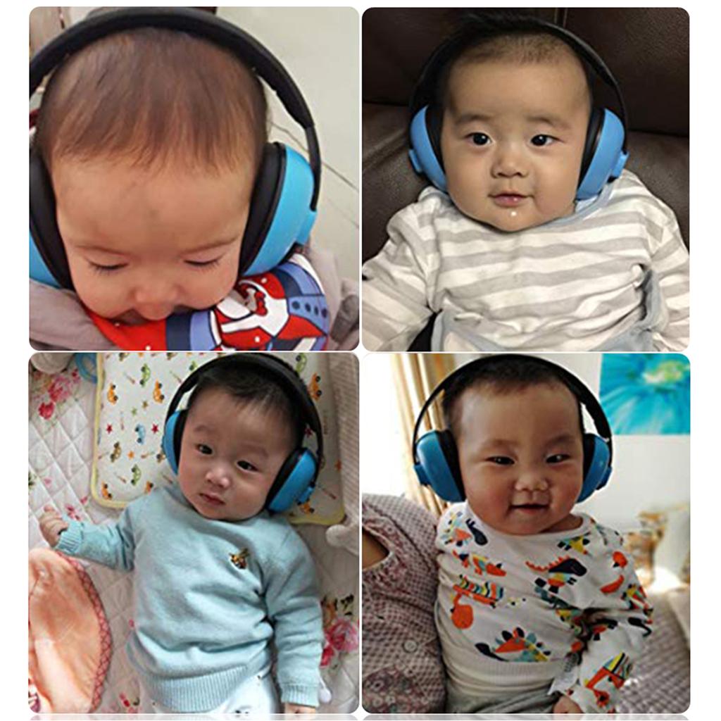 Newborn Baby Children Ear Defenders Earmuffs Hearing Protection Blue
