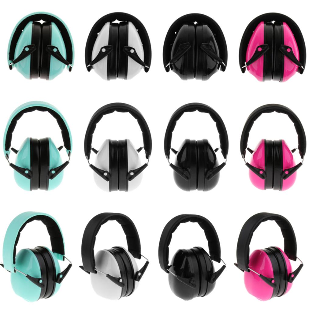 Adjustable Baby Children Ear Defenders Earmuffs Hearing Protection Black