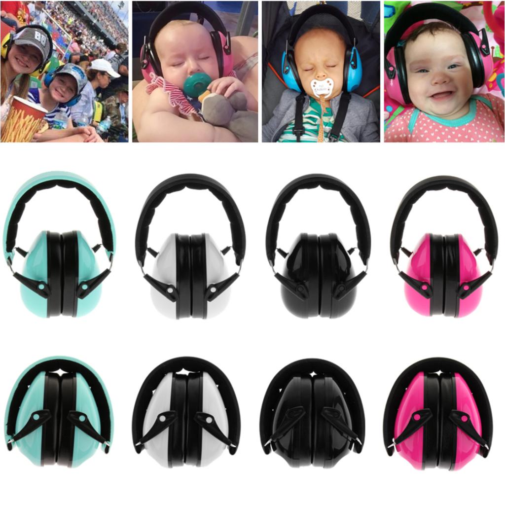 Adjustable Baby Children Ear Defenders Earmuffs Hearing Protection Black