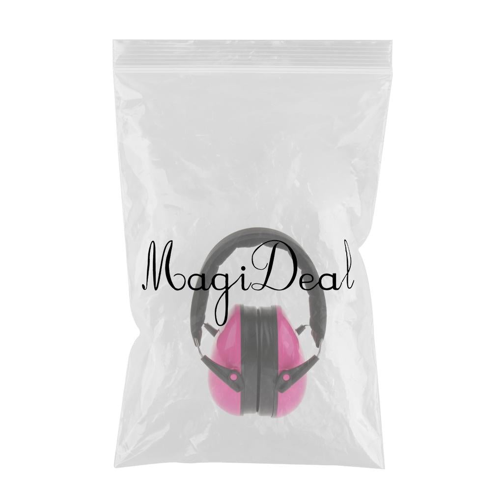 Adjustable Baby Children Ear Defenders Earmuffs Hearing Protection Rose Red