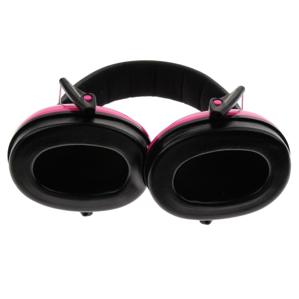 Adjustable Baby Children Ear Defenders Earmuffs Hearing Protection Rose Red