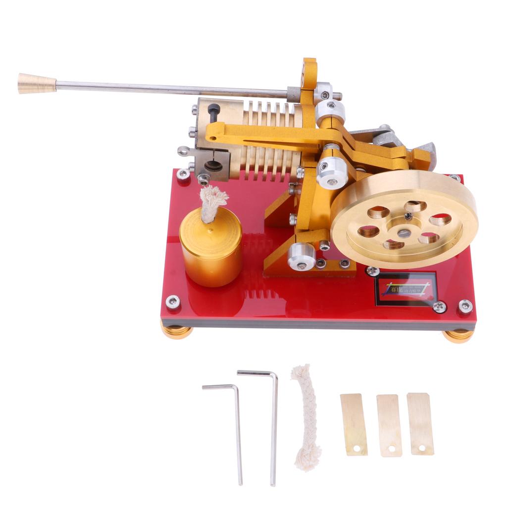 Mini Stirling Engine Model | 200-2000RPM | Flame Licker Eater Designed | Hot Air Steam Powered Toy Physics Experiment