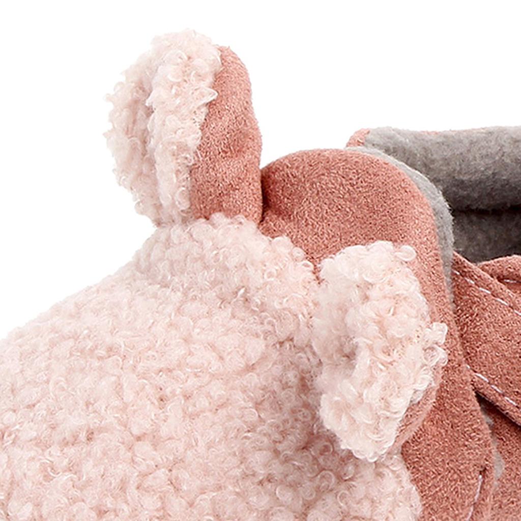 Baby Soft Sole Shoes Sneakers Winter Warm Boots Trainer 6-9Months Pink