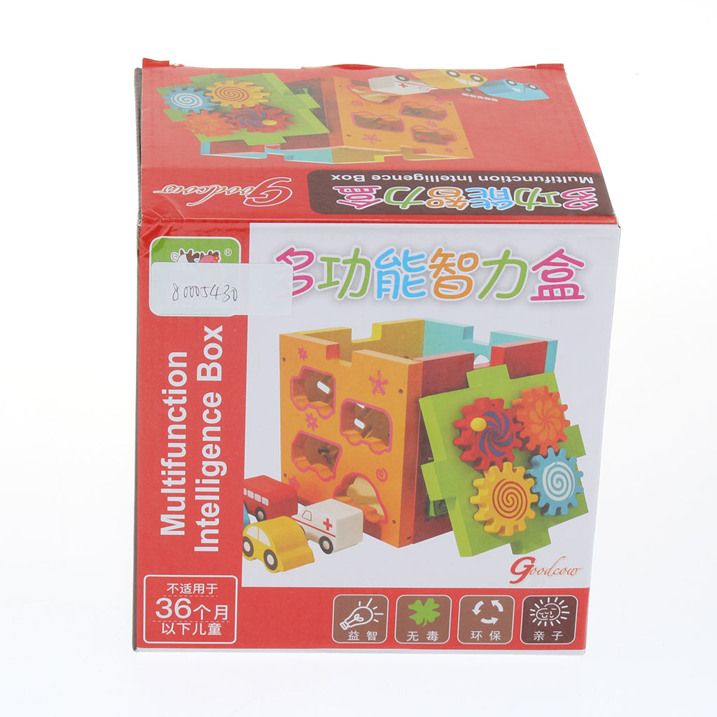 Intelligence Cube Baby Educational Toy Animal Building Blocks Revolving Gear