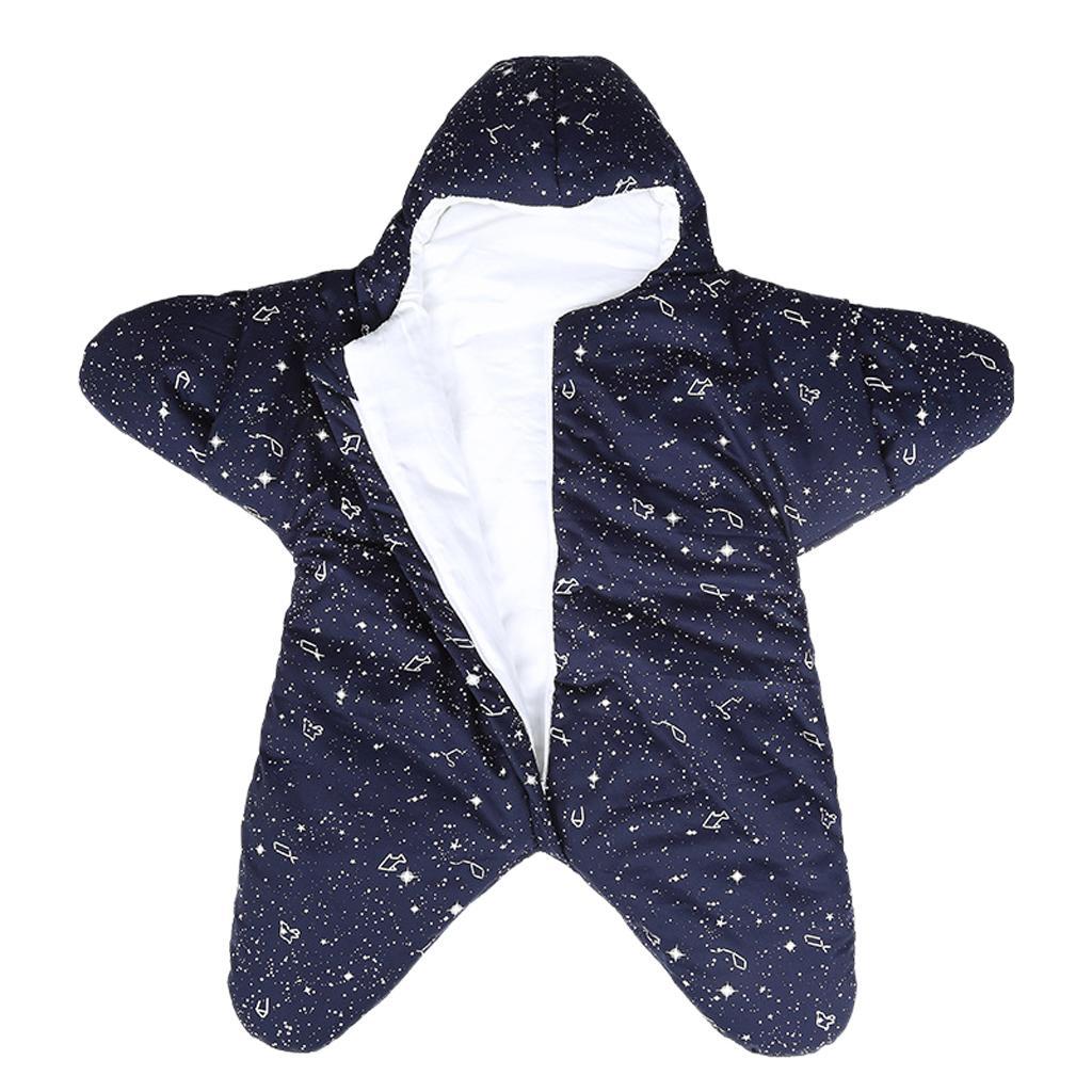 Newborn Infant Sleeping Bag Baby Starfish Swaddle Blanket Sleep Bed Wrap 6-20Months Blue
