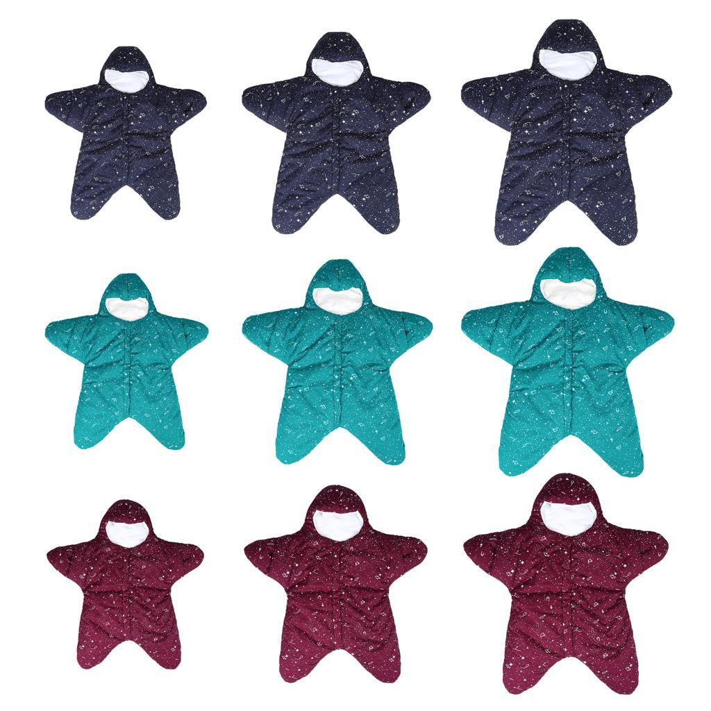 Newborn Infant Sleeping Bag Baby Starfish Swaddle Blanket Sleep Bed Wrap 6-20Months Blue