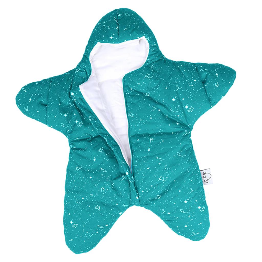 Newborn Infant Sleeping Bag Baby Starfish Swaddle Blanket Sleep Bed Wrap 6-20Months Green
