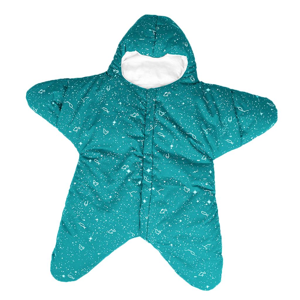 Newborn Infant Sleeping Bag Baby Starfish Swaddle Blanket Sleep Bed Wrap 6-20Months Green