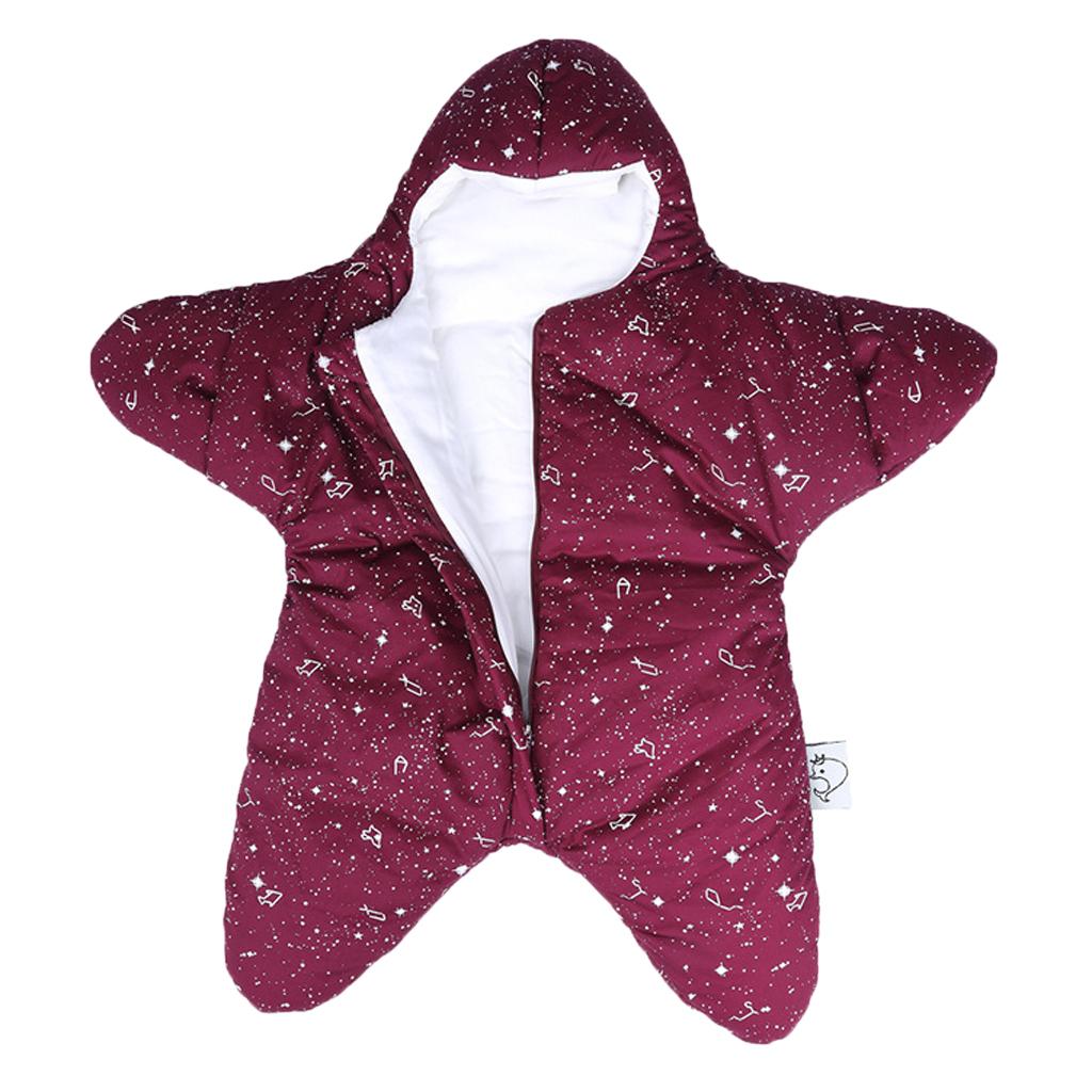 Newborn Infant Sleeping Bag Baby Starfish Swaddle Blanket Sleep Bed Wrap 6-20Months Red