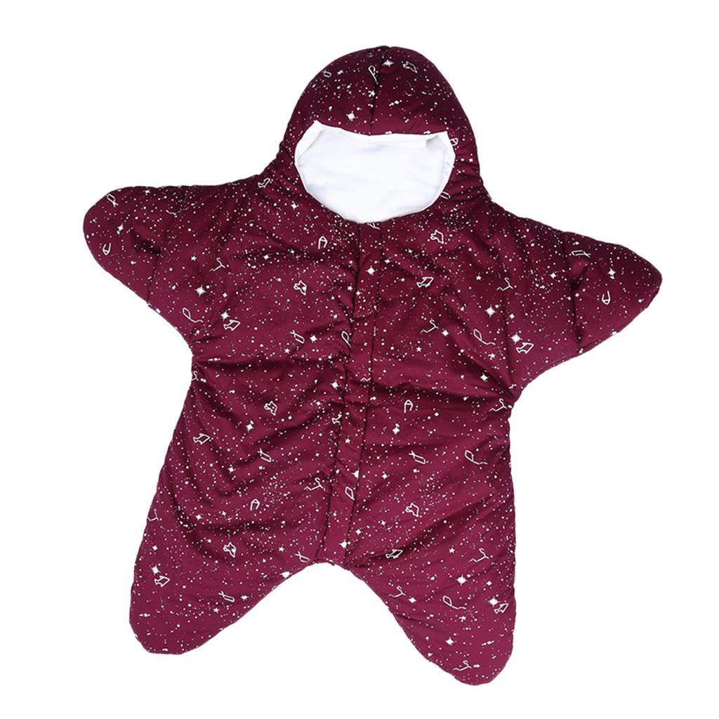 Newborn Infant Sleeping Bag Baby Starfish Swaddle Blanket Sleep Bed Wrap 6-20Months Red