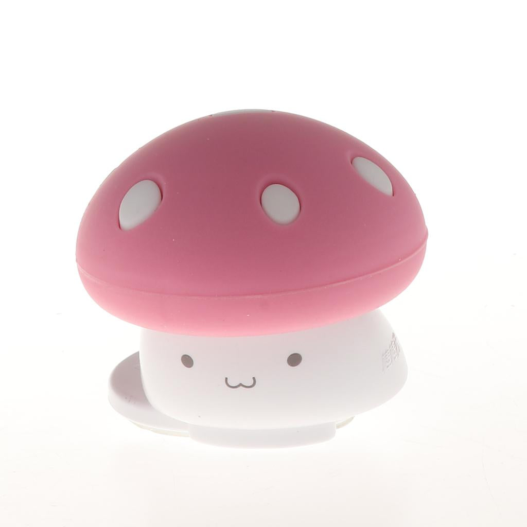 2Pcs Silicon Finger Pinch Guard Cartoon Mushroom Safety Door Stoppers Red