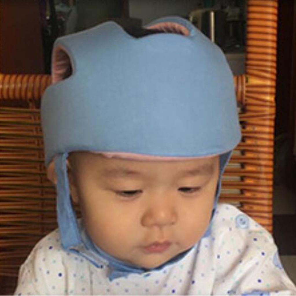 Baby Toddler Safety Helmet Head Protection Hat for Walking Crawling Blue