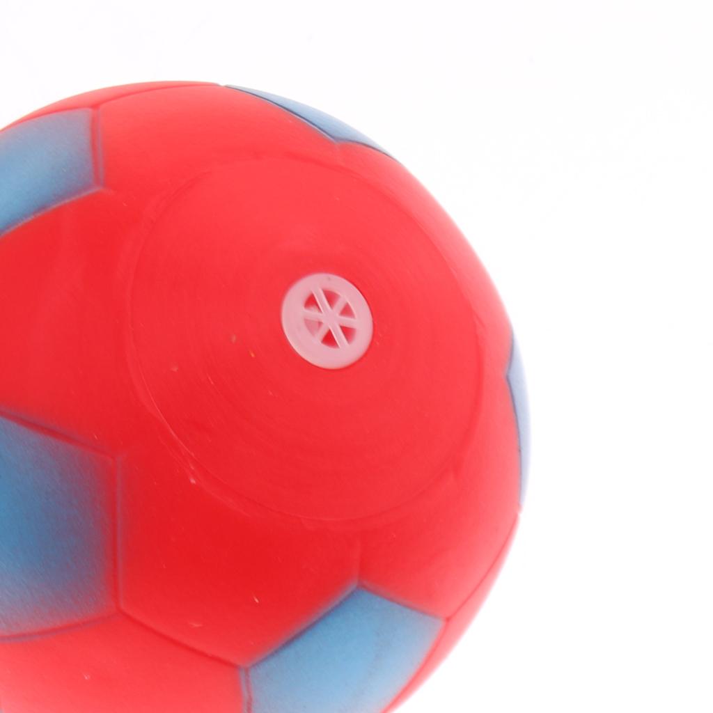 Cute Rubber Squeaky Balls Baby Toddler Bathing Toy - 6pcs Football