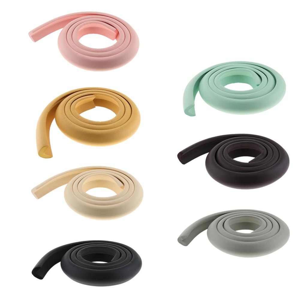 2M L Shape Rubber Strap Edge Guard Baby Safety Corner Protection Pink