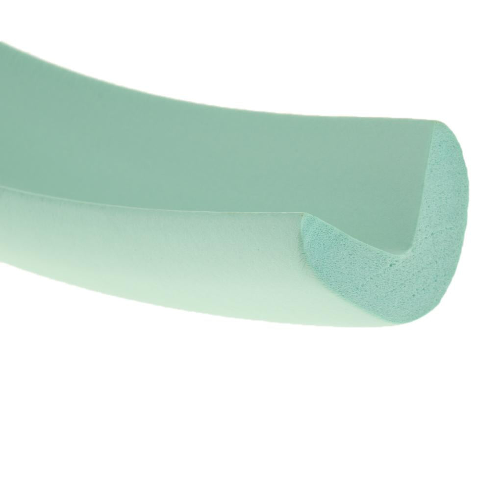 2M L Shape Rubber Strap Edge Guard Baby Safety Corner Protection Green