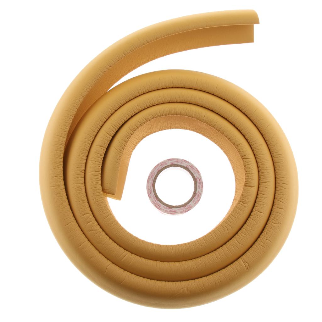 2M L Shape Rubber Strap Edge Guard Baby Safety Corner Protection Wooden