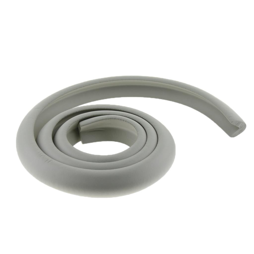2M L Shape Rubber Strap Edge Guard Baby Safety Corner Protection Gray