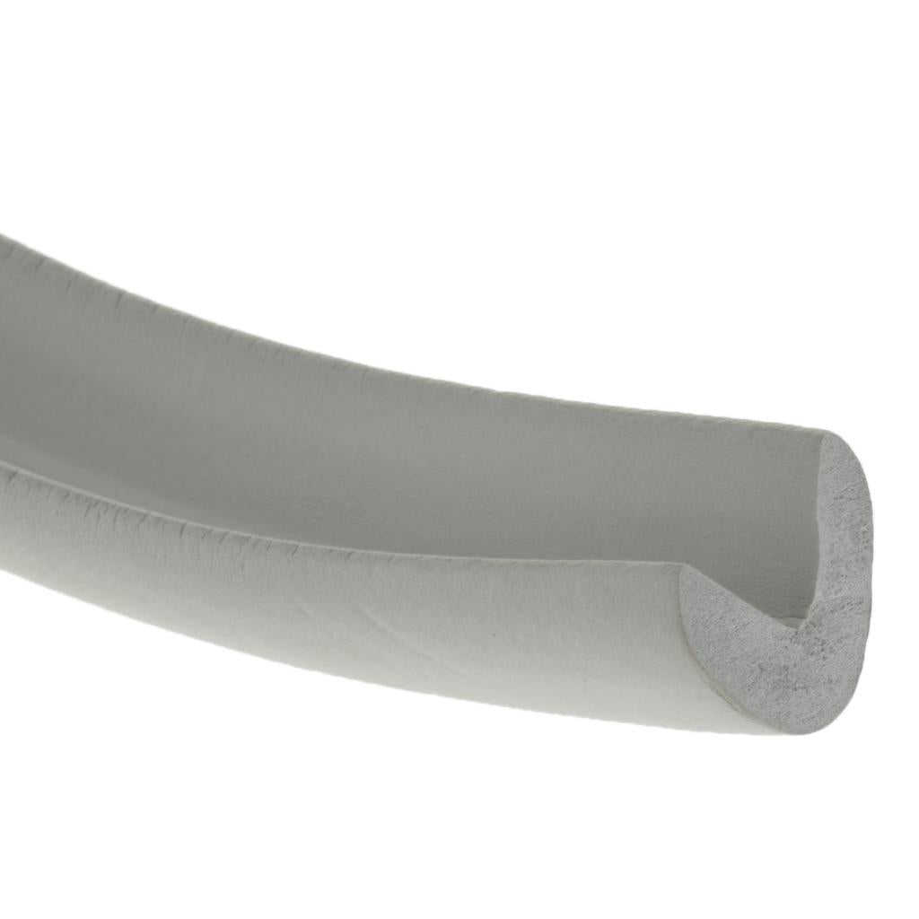 2M L Shape Rubber Strap Edge Guard Baby Safety Corner Protection Gray