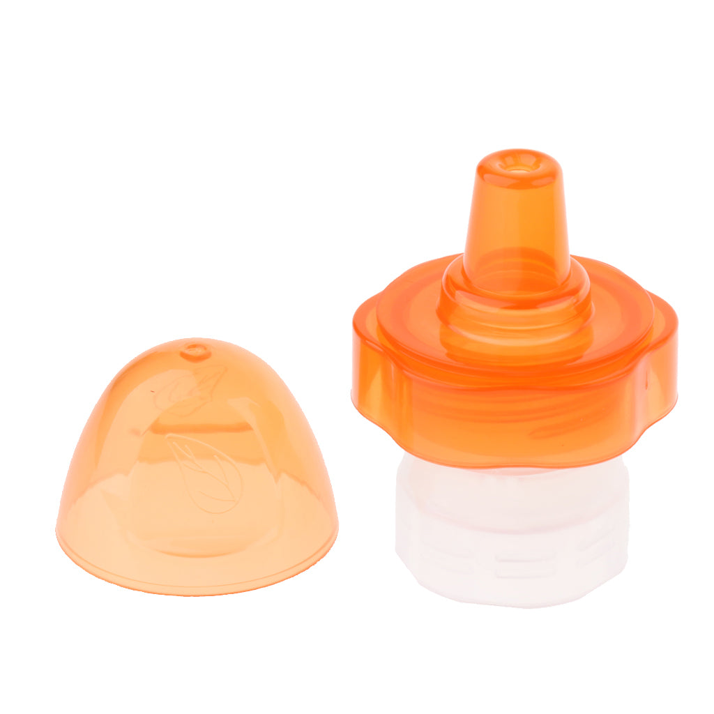 Child Bottle Conversion Mouth Mineral Water Converter Bottle Cap Orange