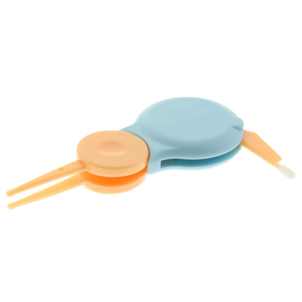 Baby Nose Cleaner Tweezers Cleaning Forceps Safety Clip Newborn Kids Blue