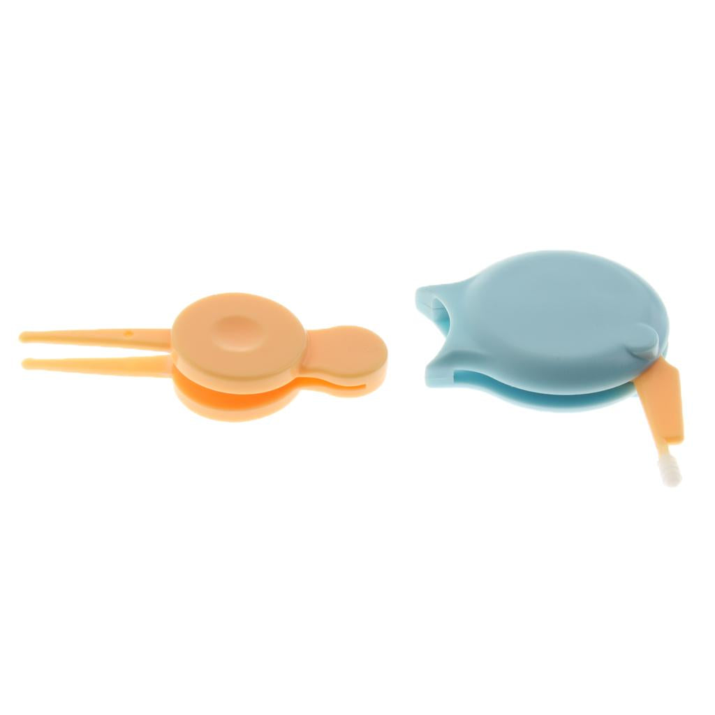 Baby Nose Cleaner Tweezers Cleaning Forceps Safety Clip Newborn Kids Blue