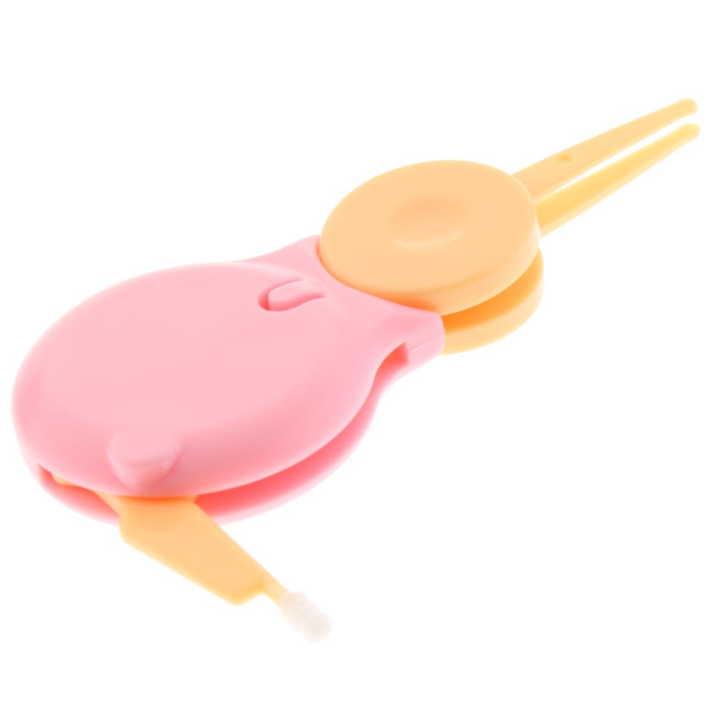Baby Nose Cleaner Tweezers Cleaning Forceps Safety Clip Newborn Kids Pink