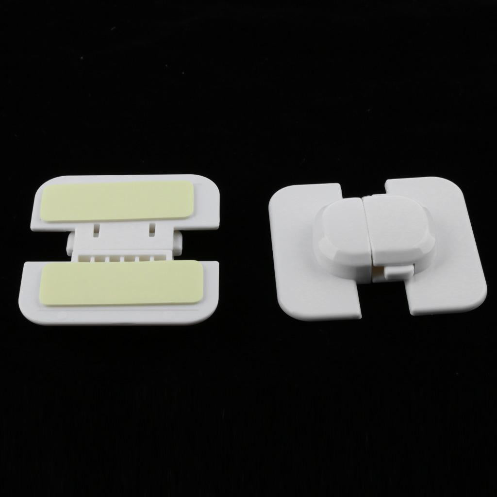 2x Safe Latch For Baby Cabinet Toddler Child Catch Safety Lock Door Fridge