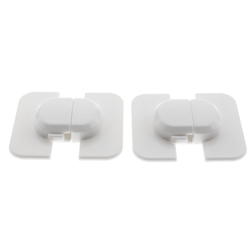 2x Safe Latch For Baby Cabinet Toddler Child Catch Safety Lock Door Fridge