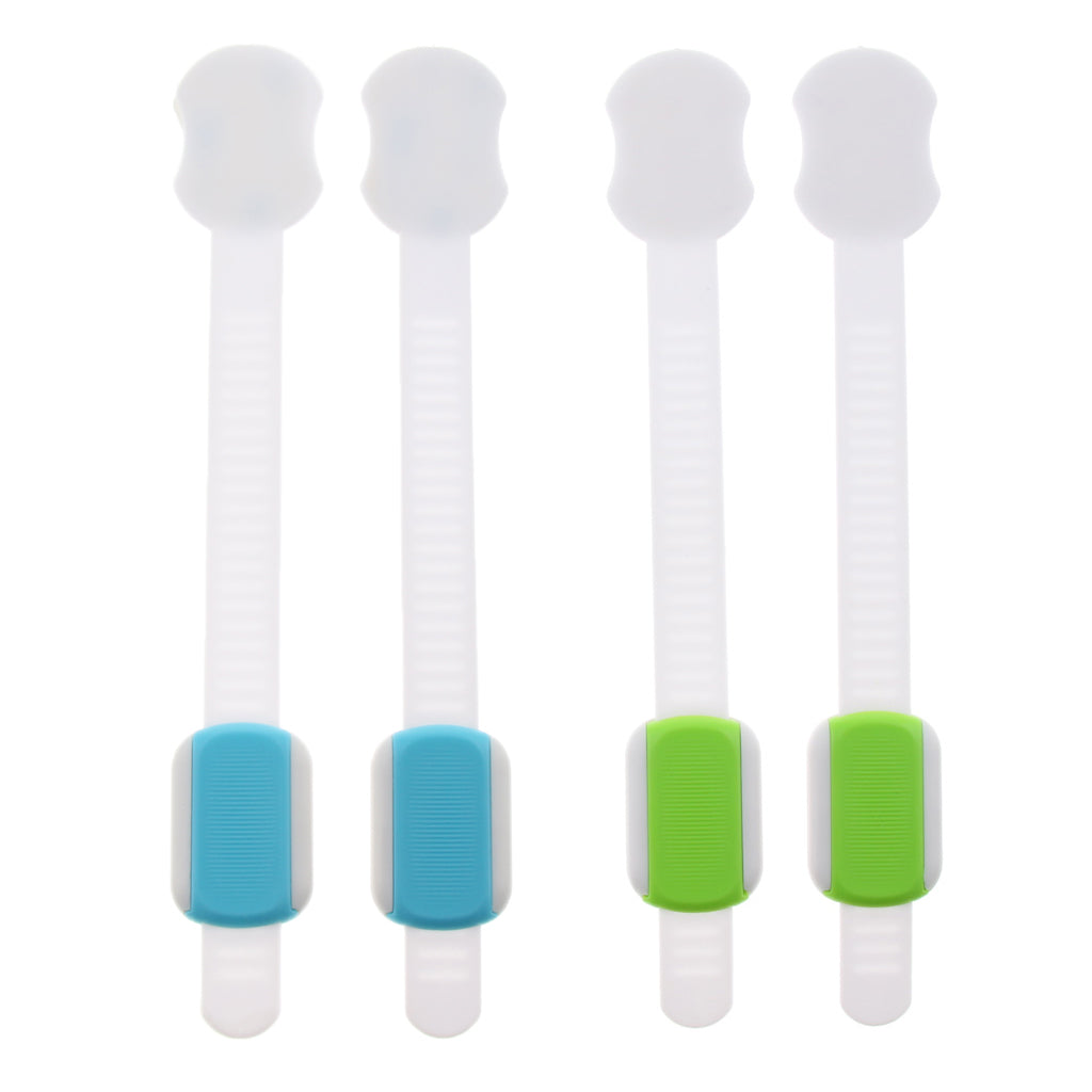 2pcs/Lot Drawer Door Cabinet Cupboard Toilet Safety Locks Blue