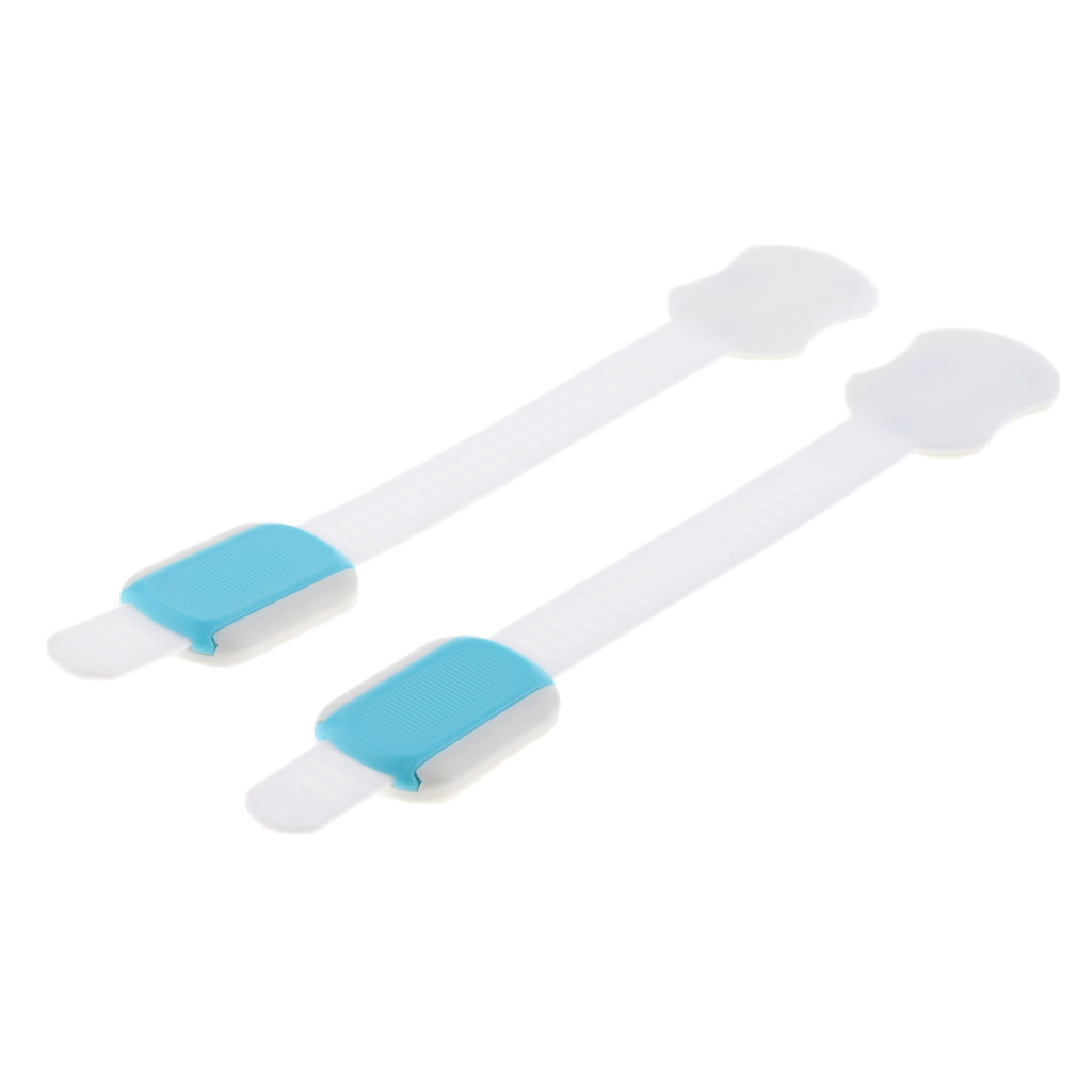 2pcs/Lot Drawer Door Cabinet Cupboard Toilet Safety Locks Blue