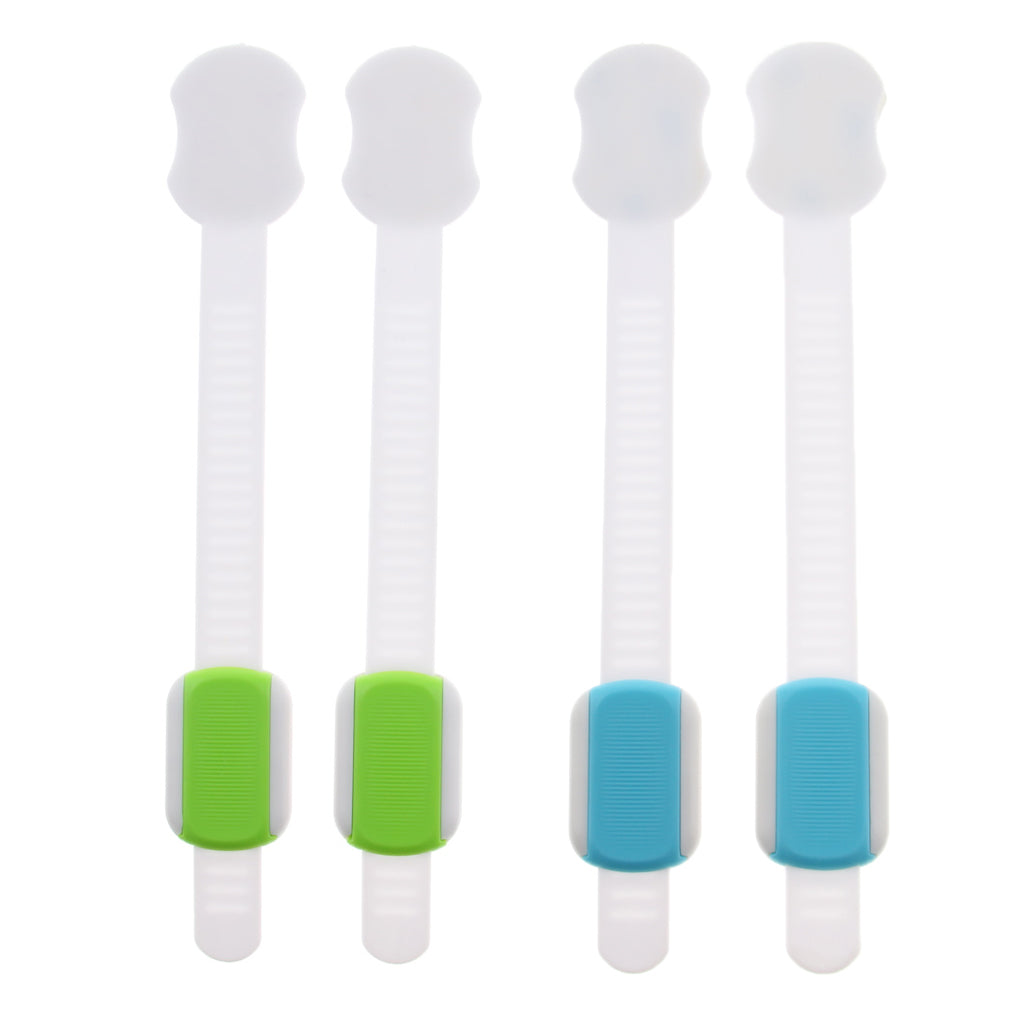 2pcs/Lot Drawer Door Cabinet Cupboard Toilet Safety Locks Blue