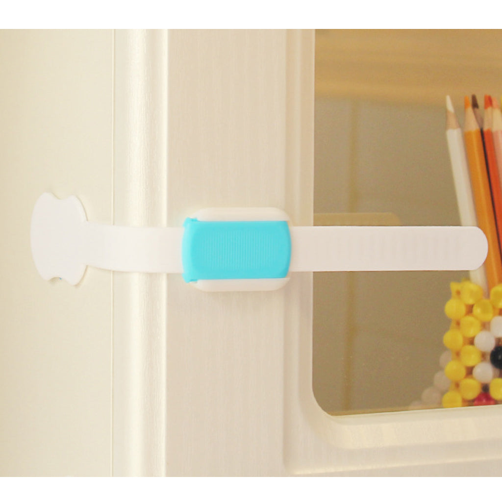 2pcs/Lot Drawer Door Cabinet Cupboard Toilet Safety Locks Blue