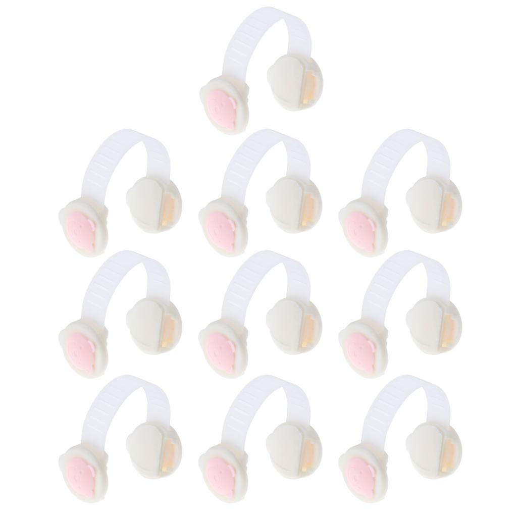 10PCS Child Kid Baby Safety Lock For Door Drawer Cupboard Cabinet Adhesive Pink