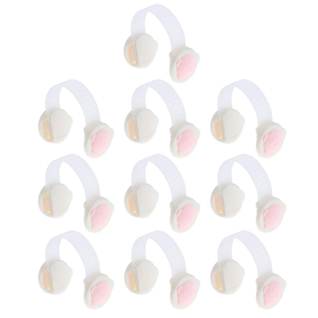 10PCS Child Kid Baby Safety Lock For Door Drawer Cupboard Cabinet Adhesive Pink