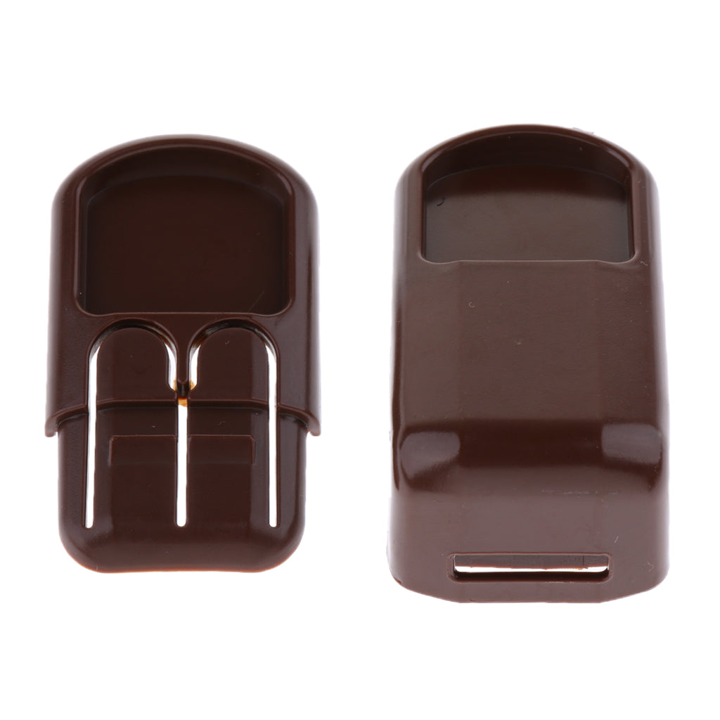 Pack of 10 Plastic Baby Proofing Right Angle Safety Lock for Cabinets Brown