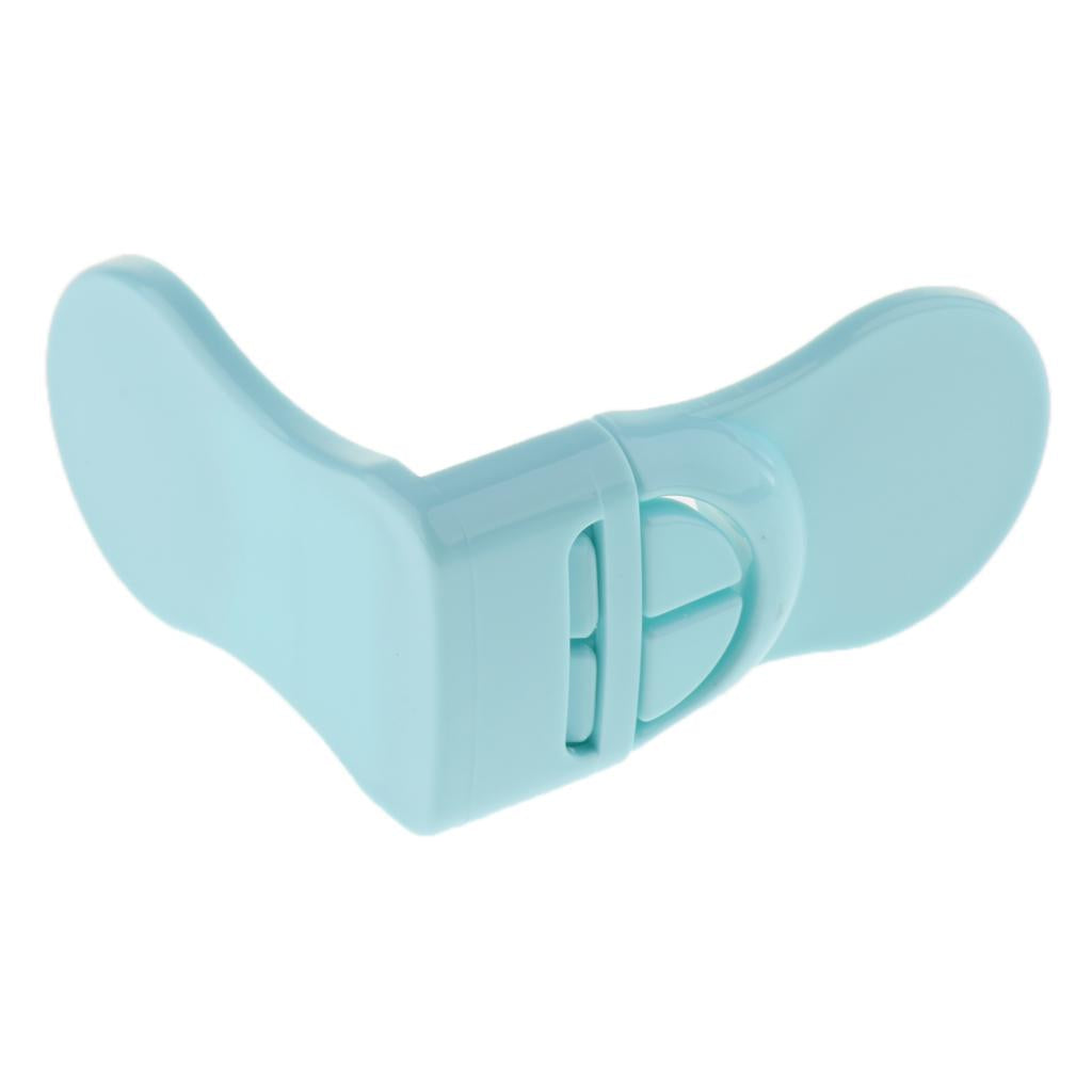 Pack of 10 Plastic Baby Proofing Right Angle Safety Lock for Cabinets Blue