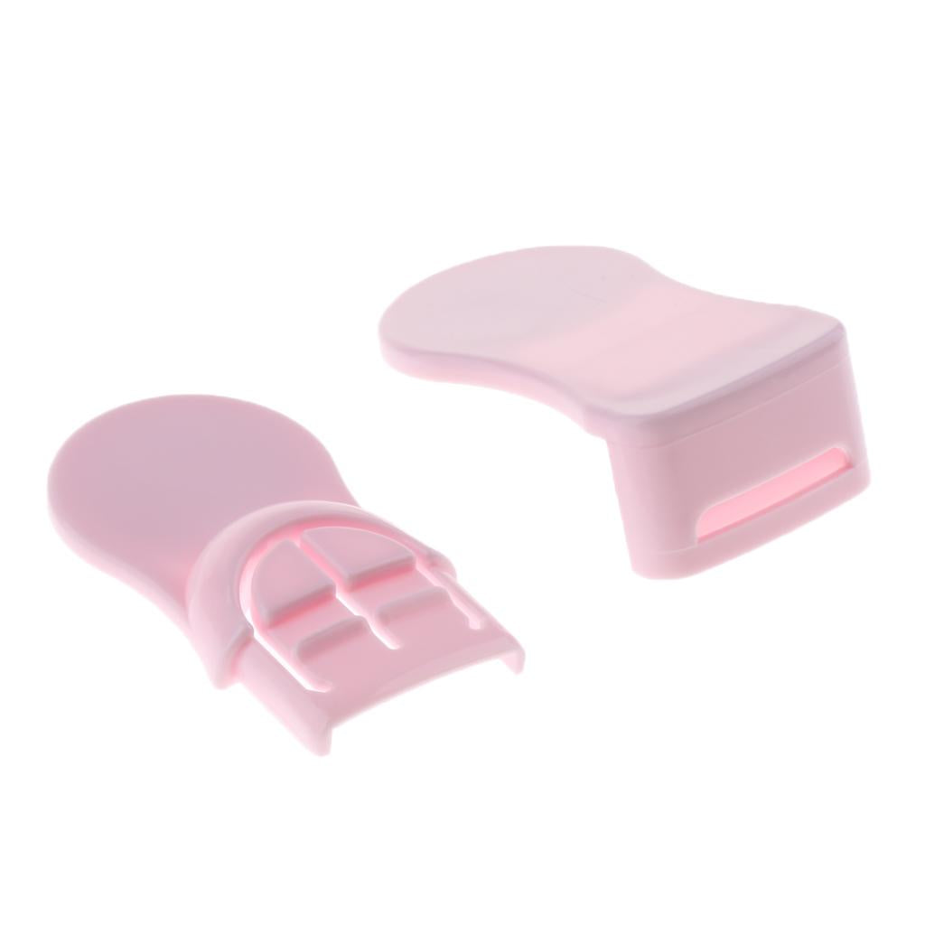 Pack of 10 Plastic Baby Proofing Right Angle Safety Lock for Cabinets Pink
