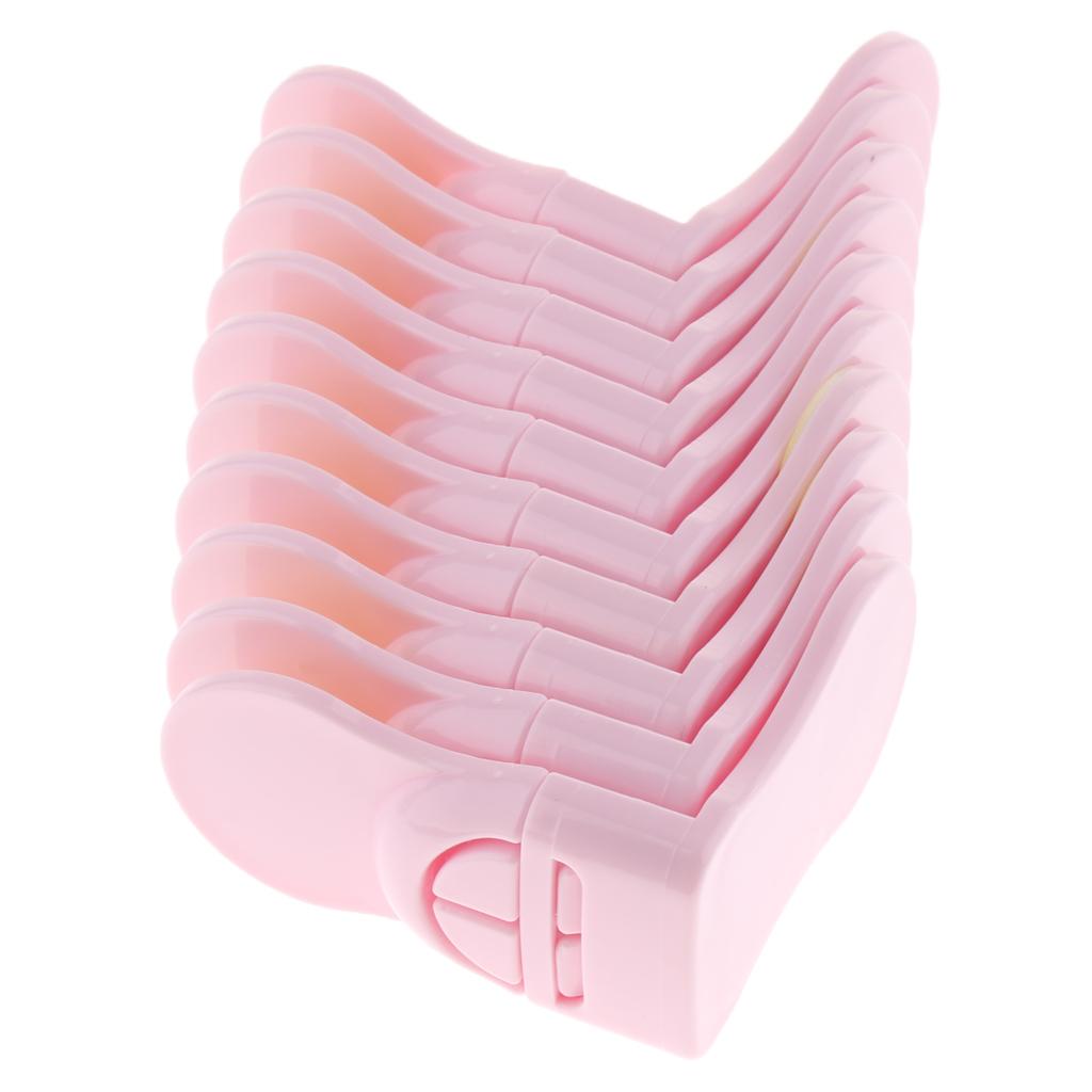 Pack of 10 Plastic Baby Proofing Right Angle Safety Lock for Cabinets Pink