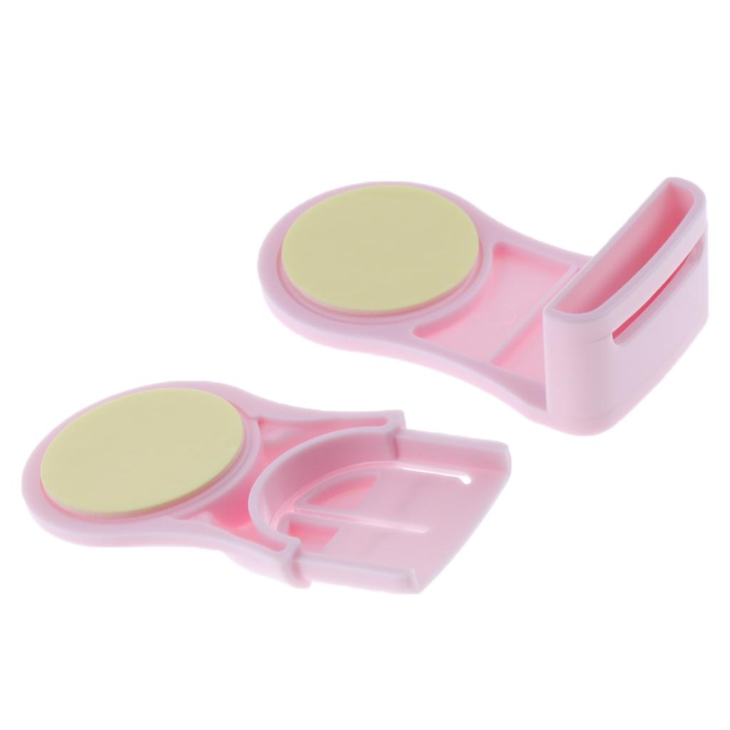 Pack of 10 Plastic Baby Proofing Right Angle Safety Lock for Cabinets Pink