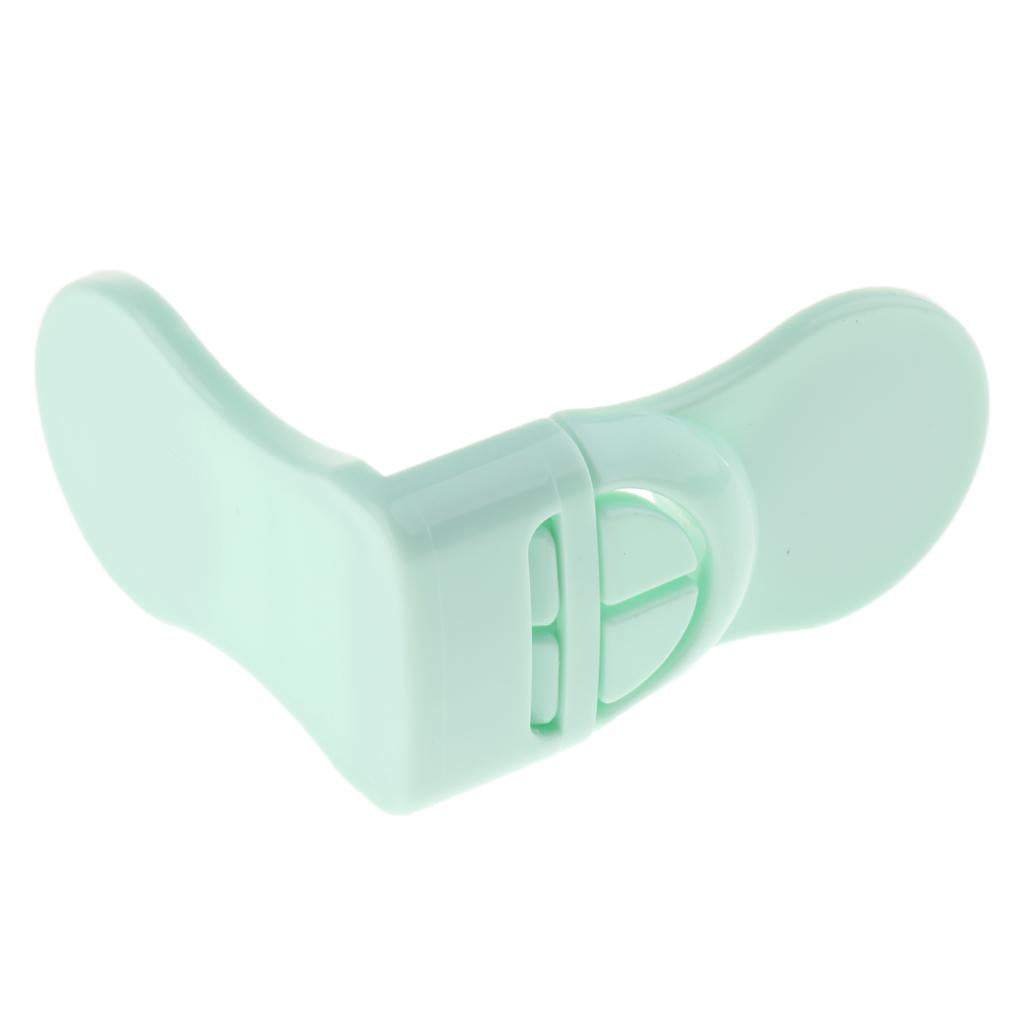 Pack of 10 Plastic Baby Proofing Right Angle Safety Lock for Cabinets Green