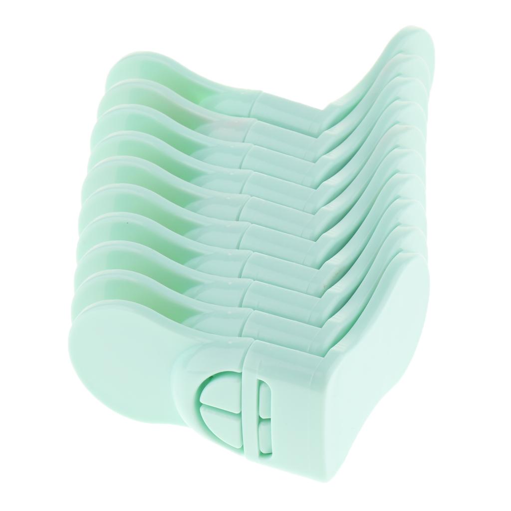Pack of 10 Plastic Baby Proofing Right Angle Safety Lock for Cabinets Green