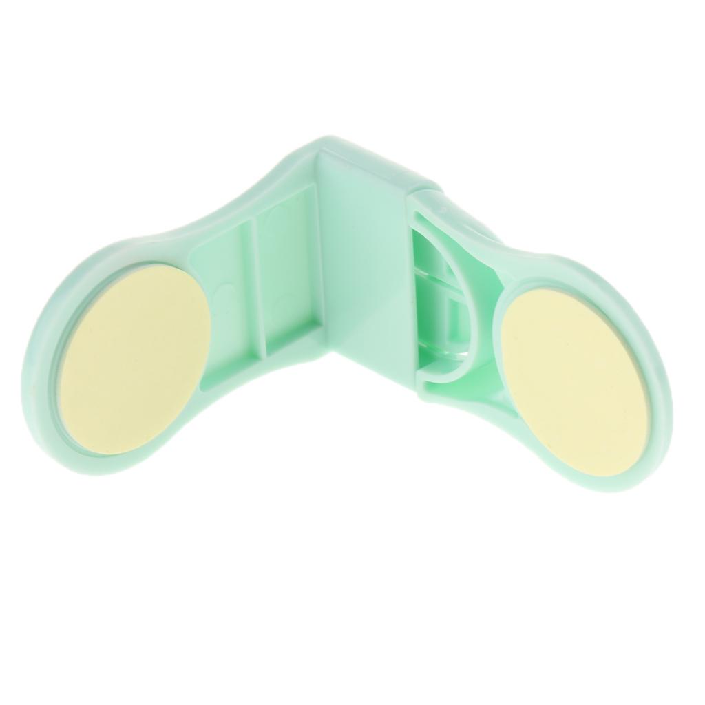 Pack of 10 Plastic Baby Proofing Right Angle Safety Lock for Cabinets Green