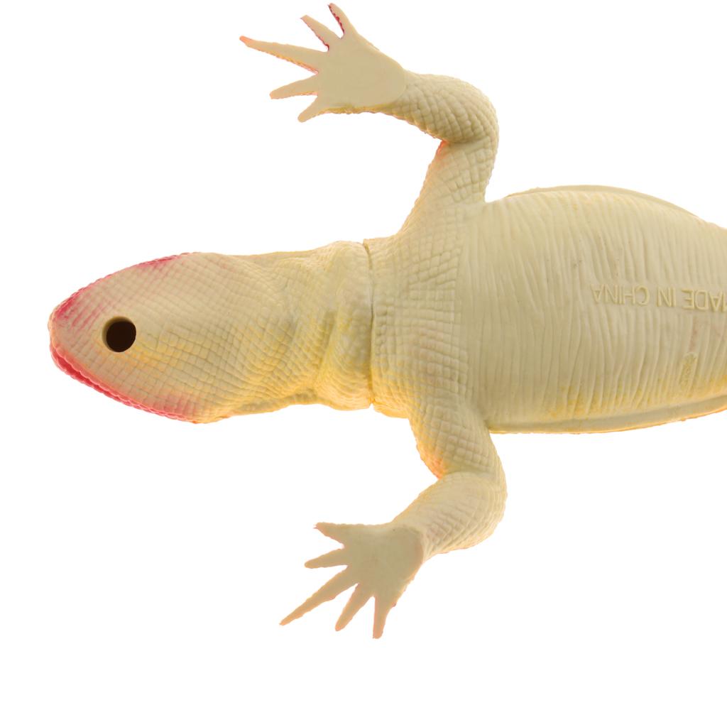 Mini Soft Lizard Model Toy High Simulation Animal Pretended Play Yellow