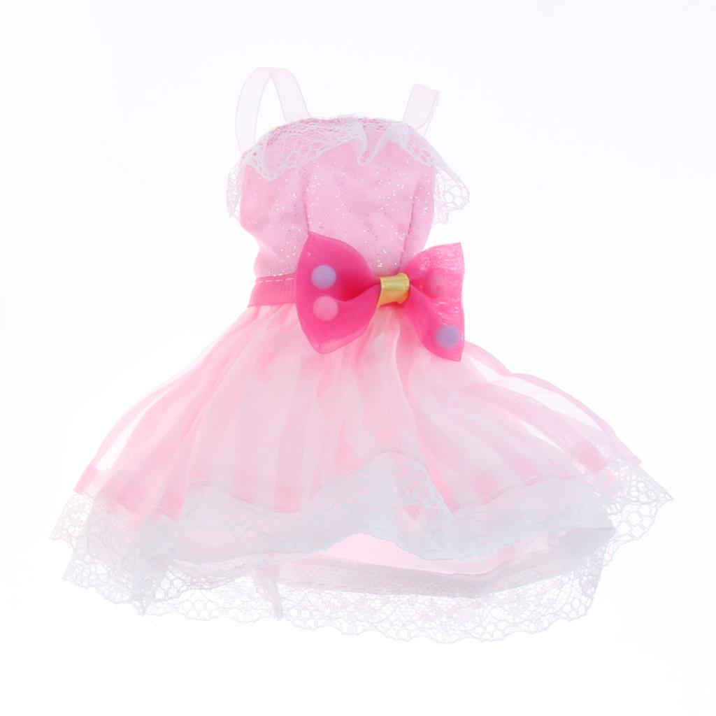 Plastic Dolls House Miniature Bedroom Furniture Kids Role Play Toy Xmas Gift