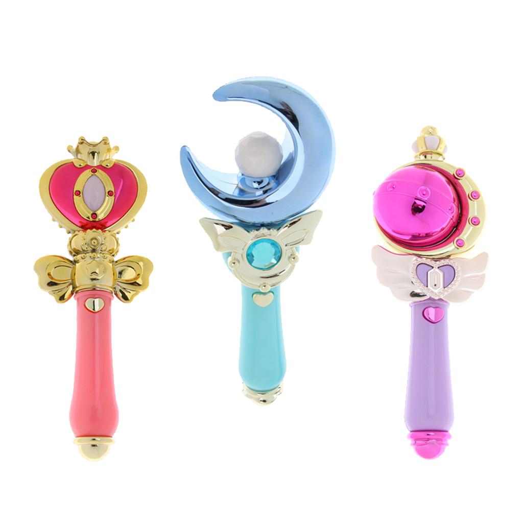 Princess Fairy Wand Magic Wands Flashing Glow Wand with Music Heart Shape