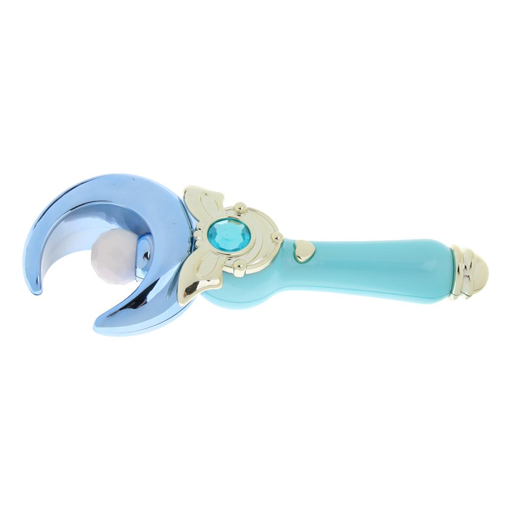 Princess Fairy Wand Magic Wands Flashing Glow Wand with Music Moon Shape