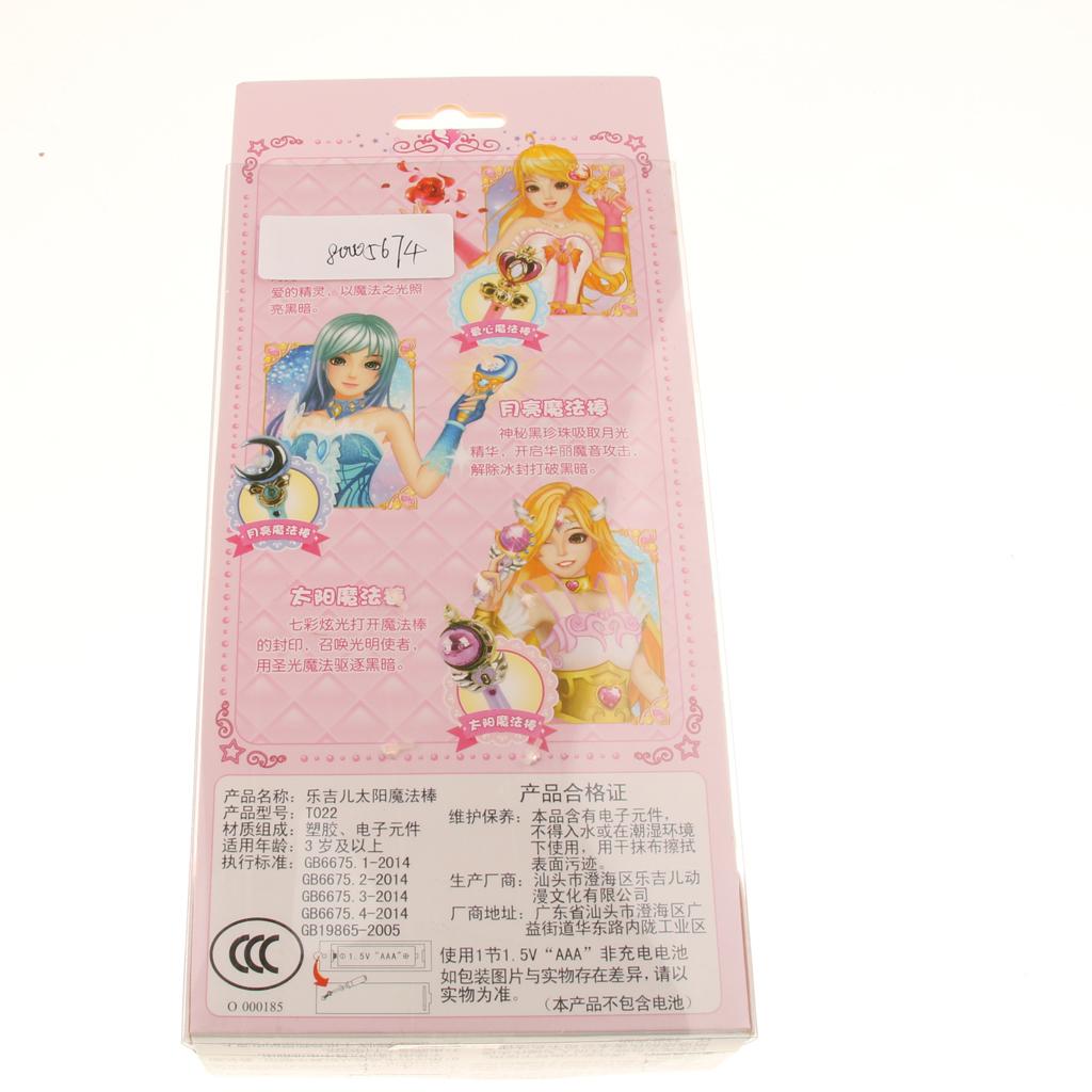 Princess Fairy Wand Magic Wands Flashing Glow Wand with Music Sun Shape