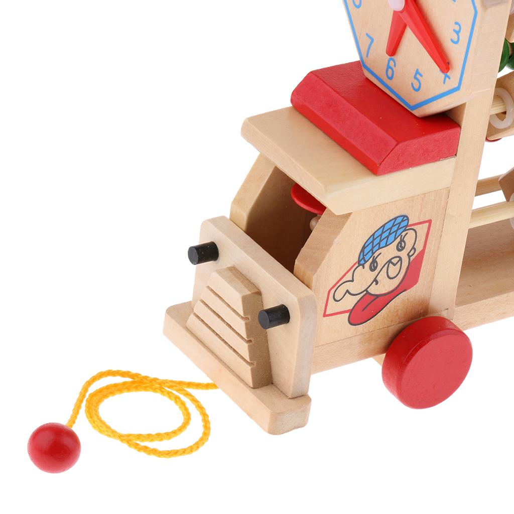 Children Baby Kids Learning Developmental Versatile Flap Abacus Wooden Toy
